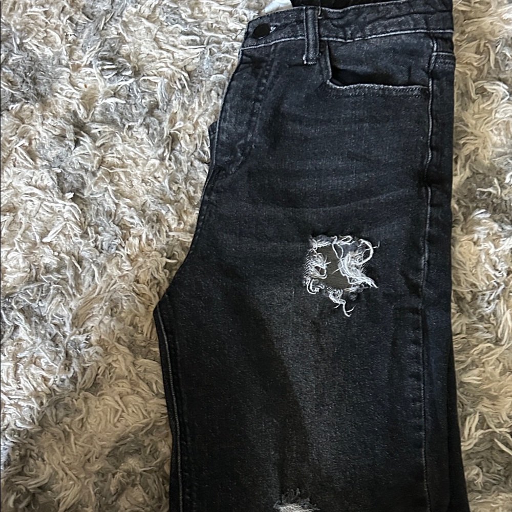 Maurices Kids Distressed Black Jeans
